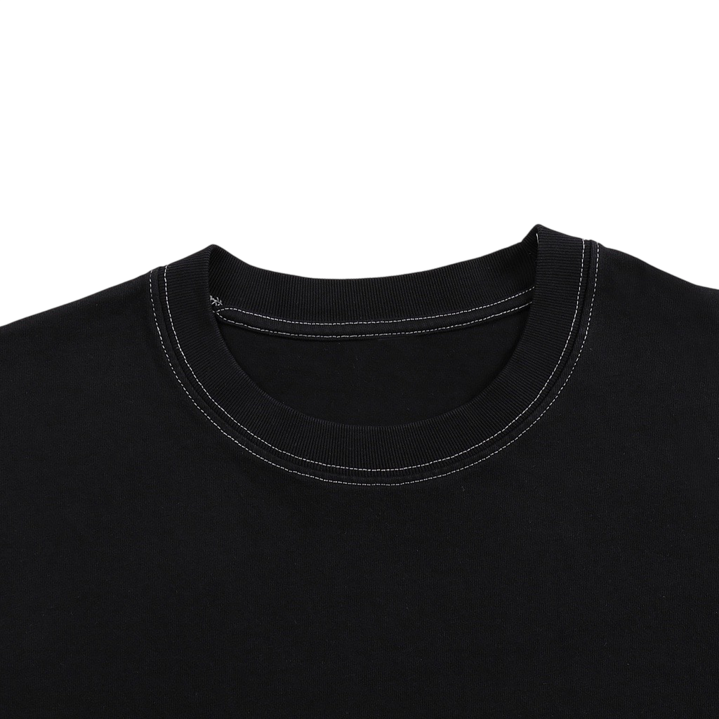 Streetwear Contrast-Stitched Cotton T-Shirt “comparison is the thief of joy”