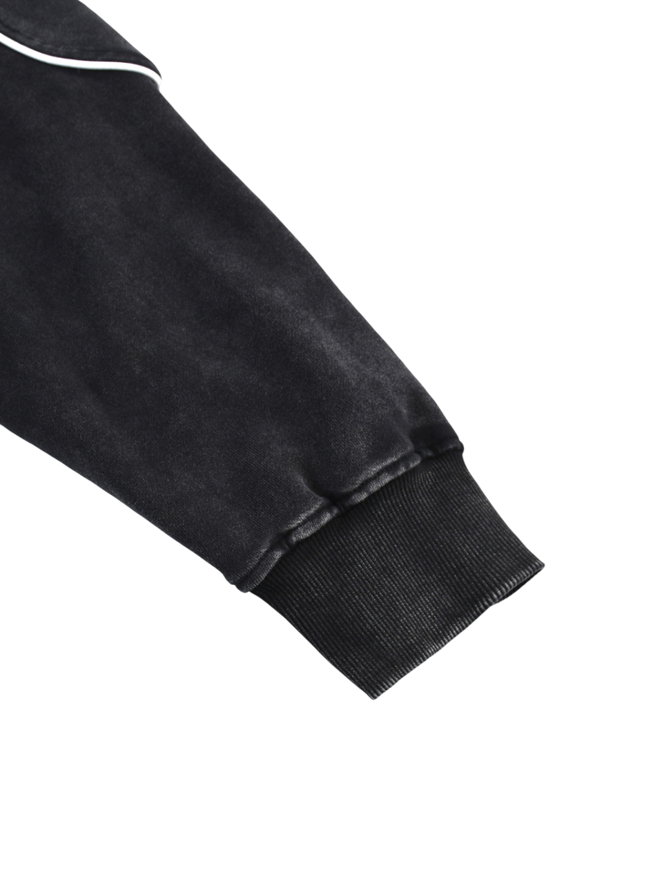 Mineral Wash Piping Raw Hem Sweatshirt